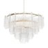 Round pendant chandelier made of ribbed glass 164FA-33128 Garda Decor - Thumbnail 4