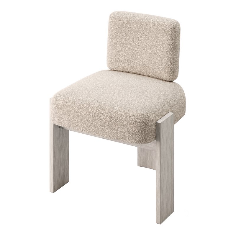 C Back Armless Chair Image 7