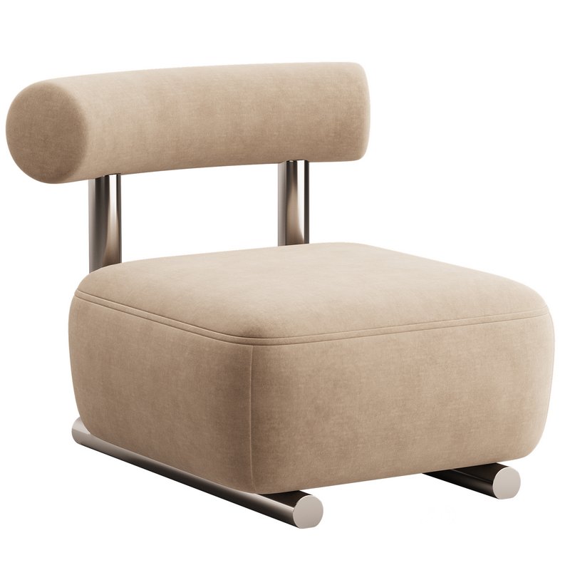 Modish Solid Color Foam Side Chair Image 5