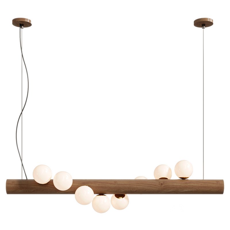 Scandinavian Wooden Pendant Lamp Image 3