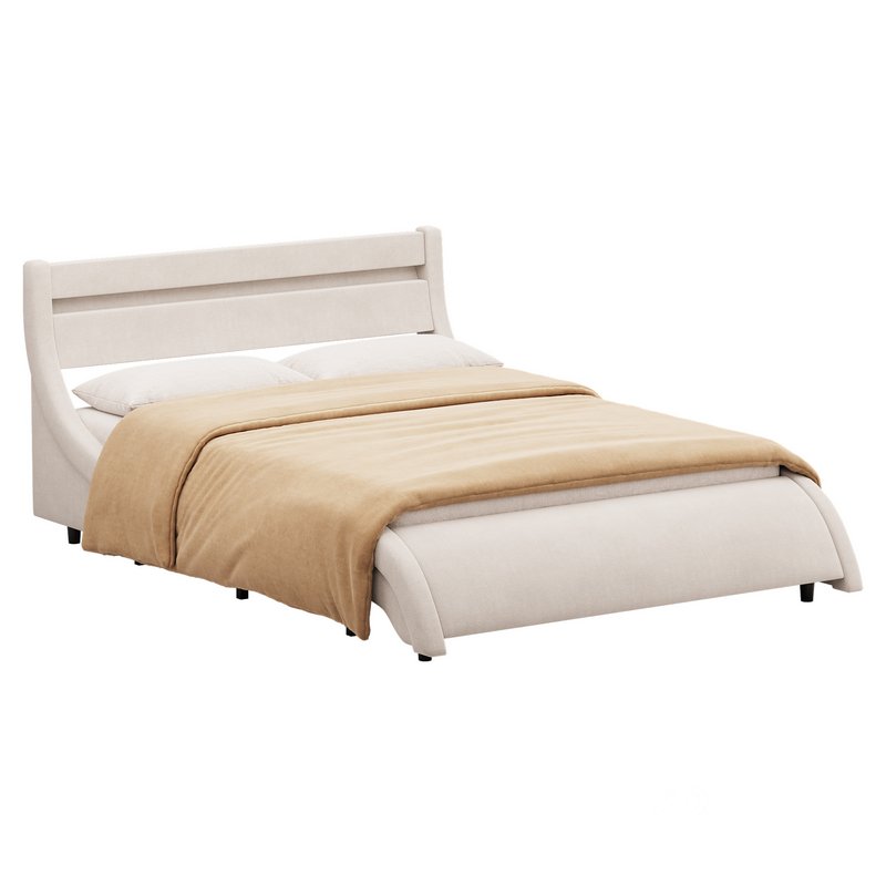 Homfa Full Size Bed Frame Image 2