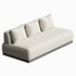 AMALFI 3 SEAT ARMLESS SOFA - Thumbnail 1