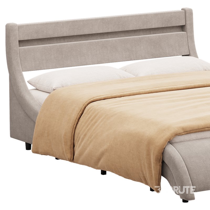 Homfa Full Size Bed Frame Image 10