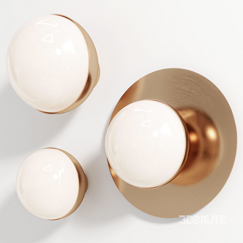 Orb Disc Ruby Watts Lighting Wall Lamp Image 1