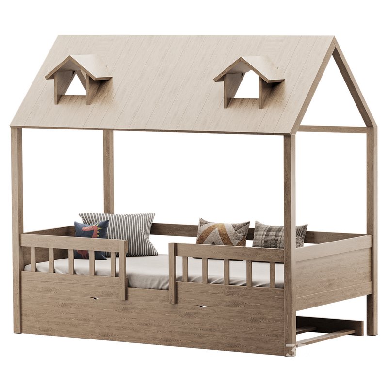 Bed Frame with Trundle Image 3