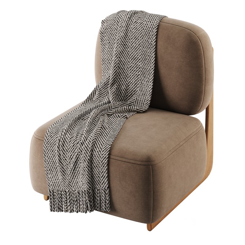 Modern Simple Style Cherry Wood Side Chair Image 8