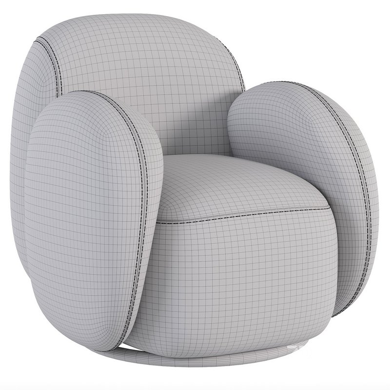 Swivel chair Teop Cozy Milk Image 2