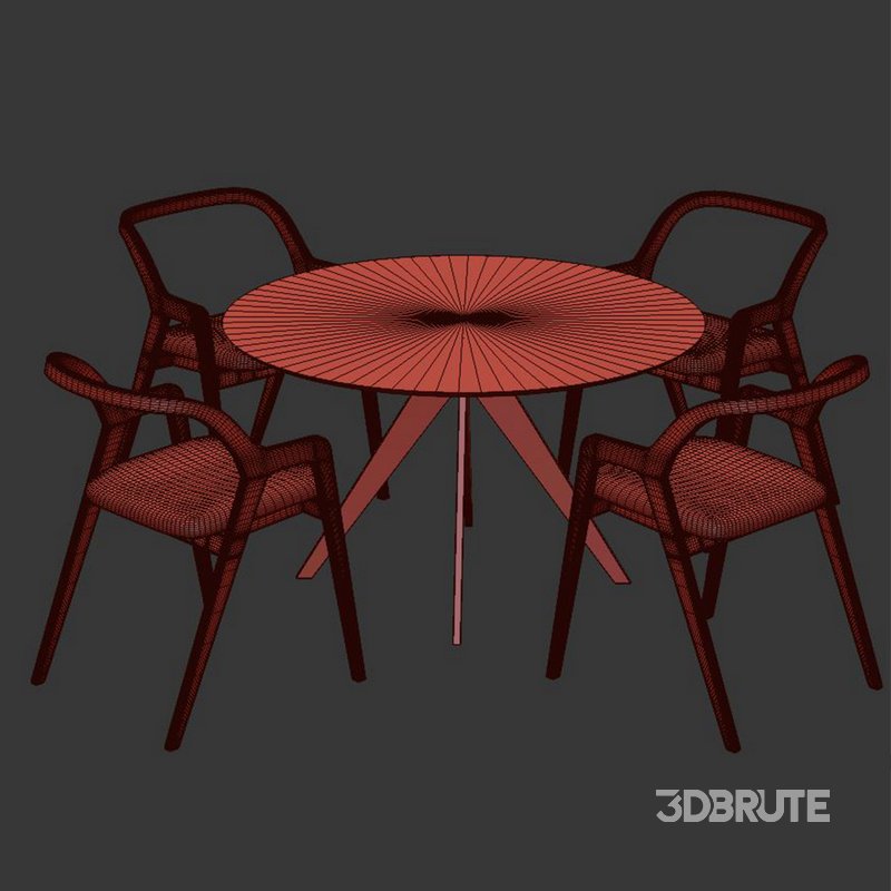 Dinning chair and table220 Image 4