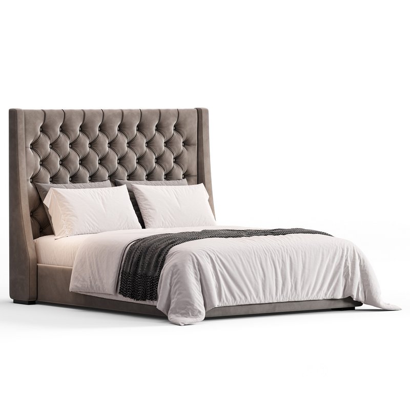 Barron Beds Zoya Grandeur Curved Wingback Bed Image 4