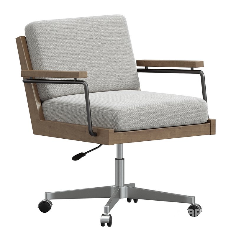 Kylo Upholstered Swivel Desk Chair Image 1