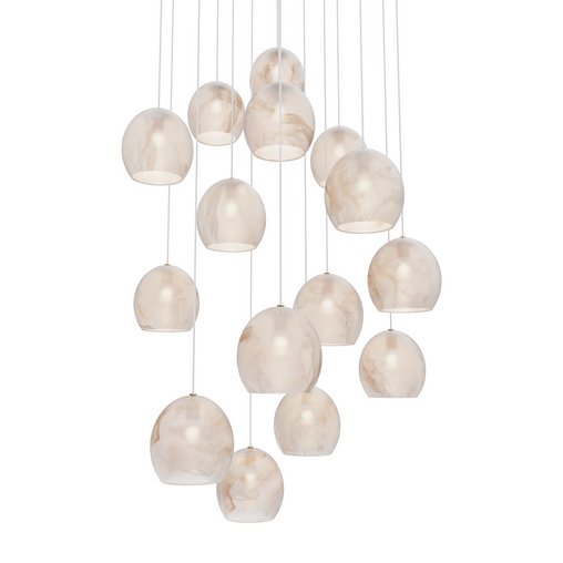 Lazio 15-Light Round Multi-Drop Pendant Currey Company