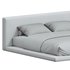 Cesar Suede Fabric Contemporary Minimalist Bed Frame King Size - Thumbnail 3
