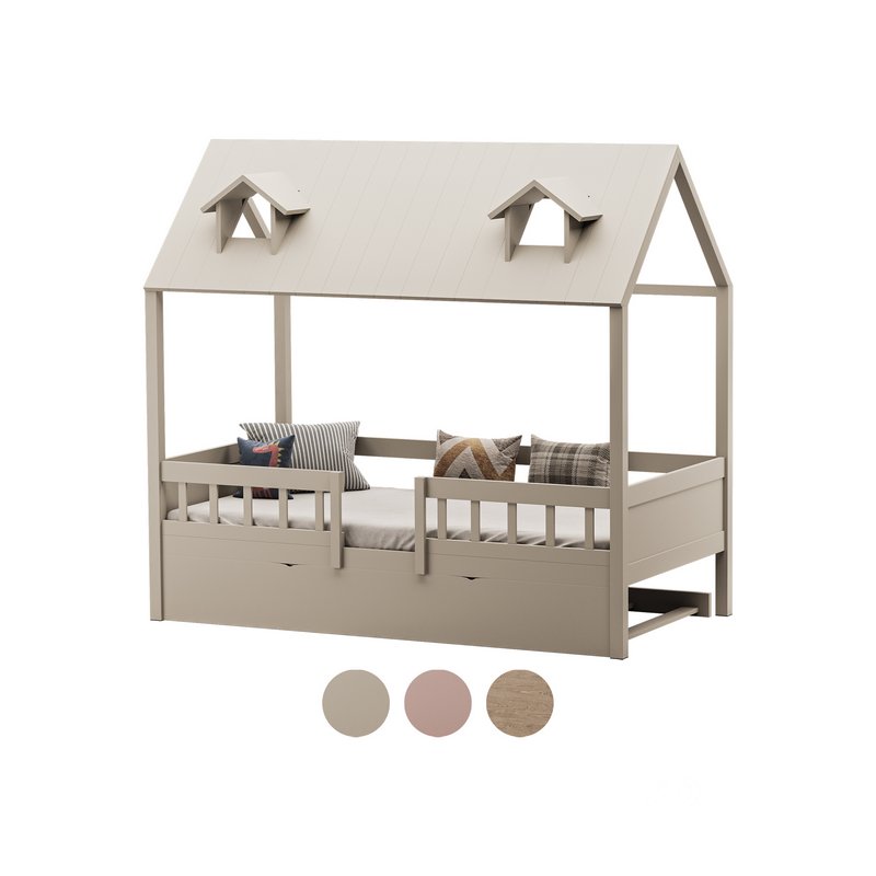 Bed Frame with Trundle Image 1