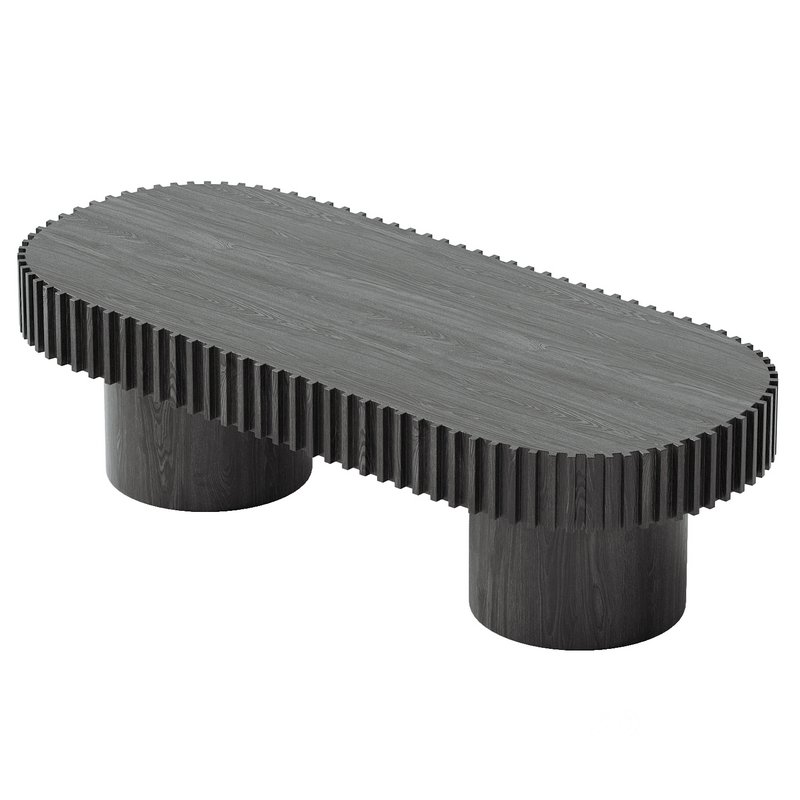 1.4m Wooden Coffee Table Image 3