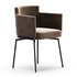 EVORA METAL LEGS UPHOLSTERED CHAIRS - Thumbnail 4