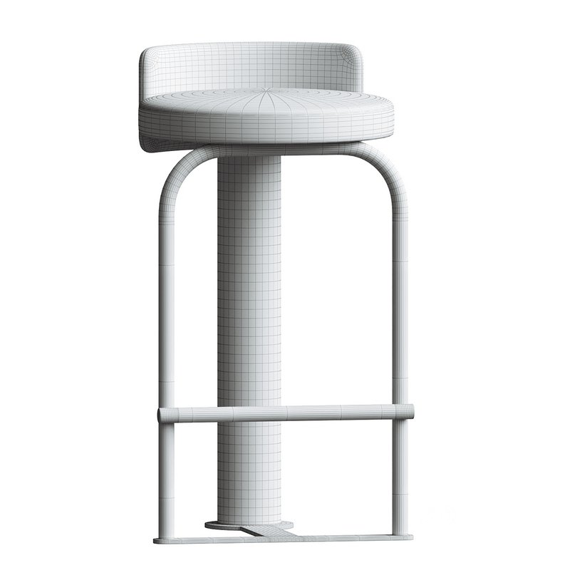 Counter Stool Fox by Woo in Grey colour by Fabric Admiral Image 4