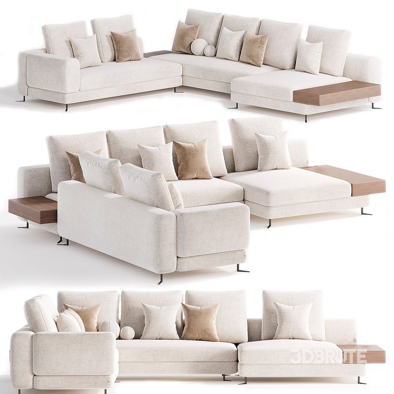 Minotti White Sofa Image 1