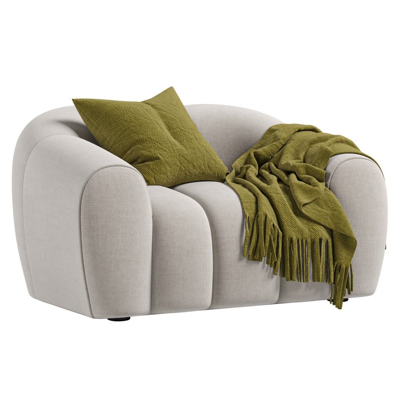 Armchair chenille Tylan Image 7