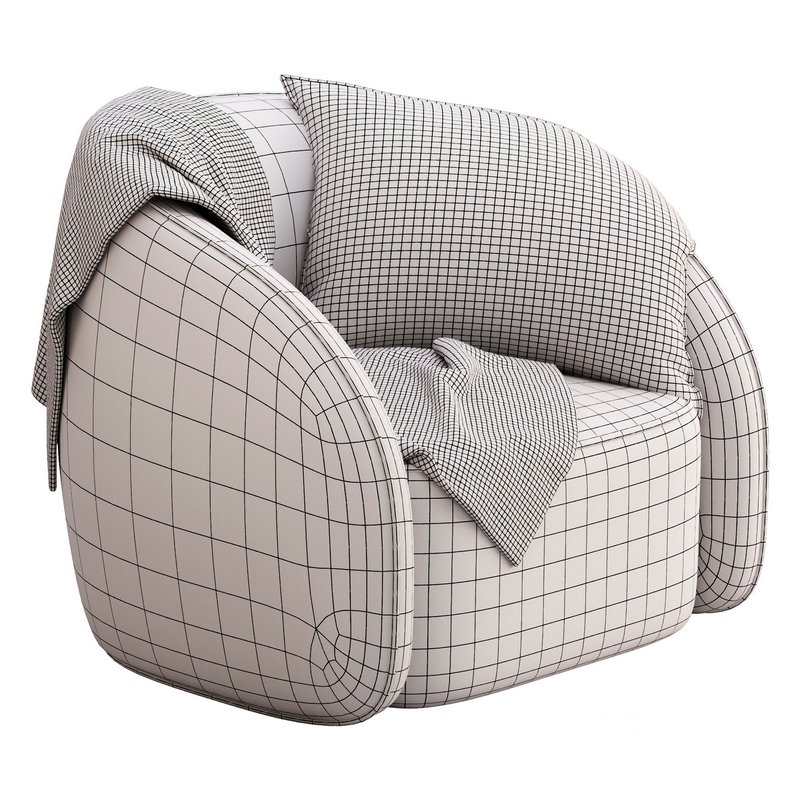 BeigeRed Leather Sofa Chair Image 5