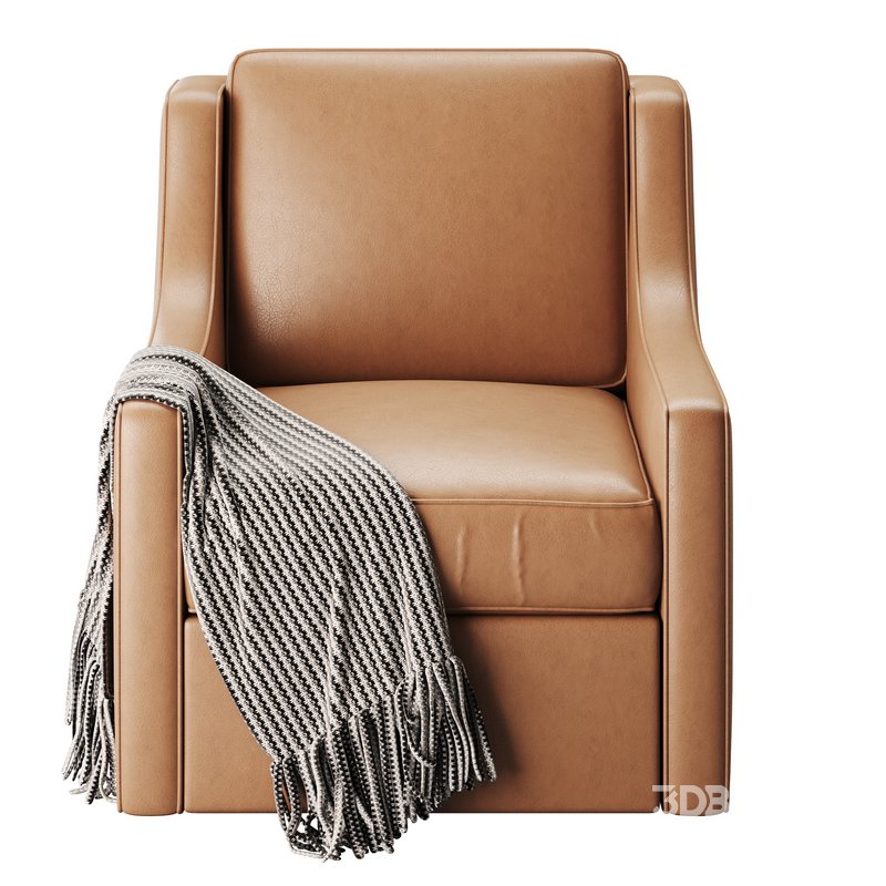 Patterned Swivel Lounge Chair Image 2