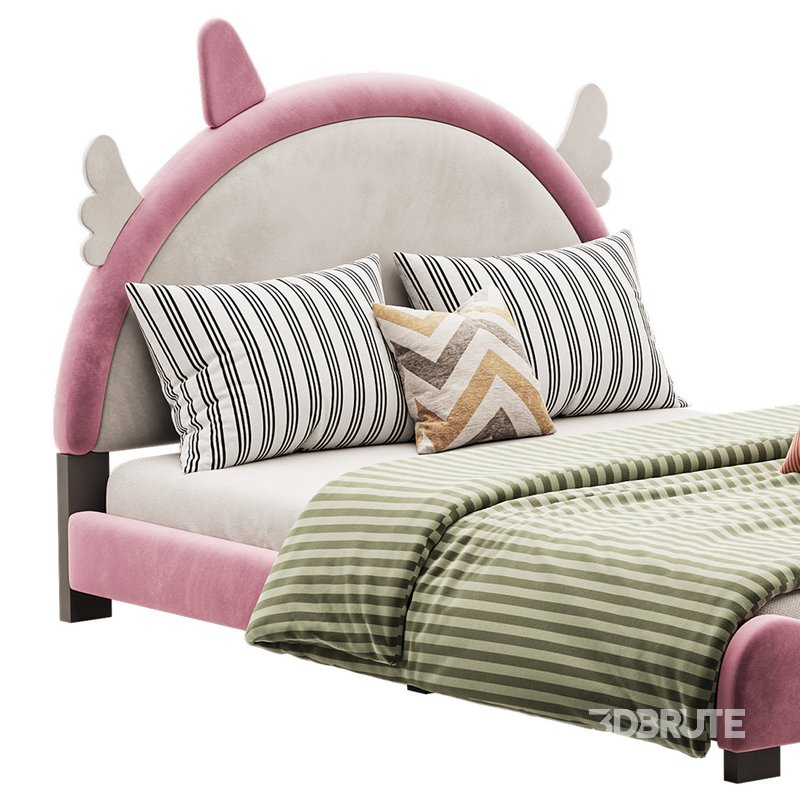Full Size PU Leather Upholstered Princess Bed Image 12