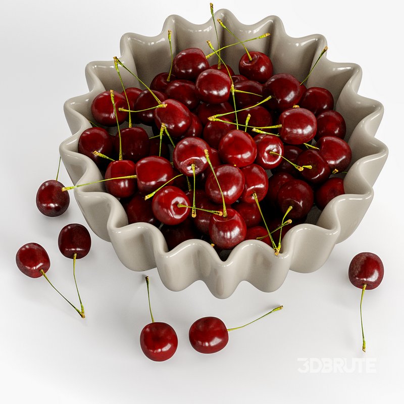 Cherry red bowl Image 2