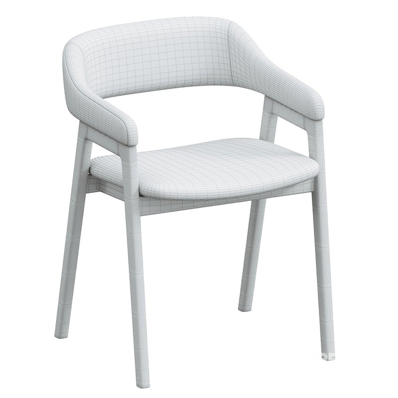 Abilene Upholstered Dining Arm Chair WestElm Image 3