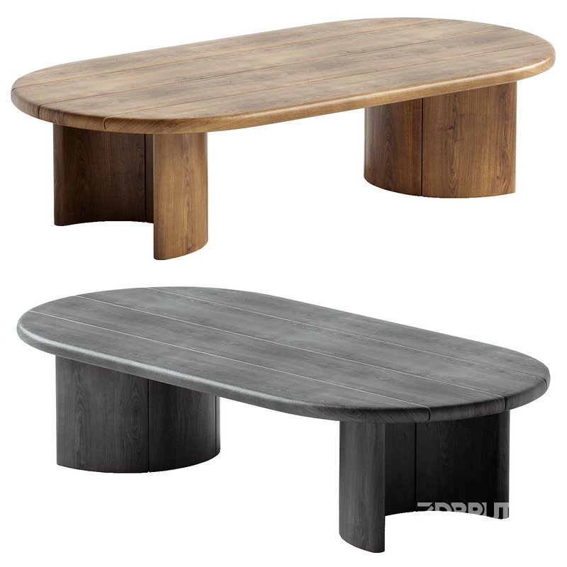 Haiden Solid Wood Single Coffee Table Image 1