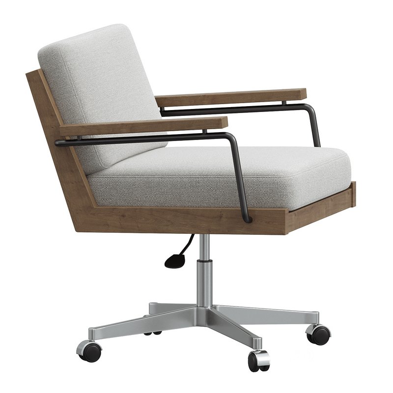 Kylo Upholstered Swivel Desk Chair Image 2