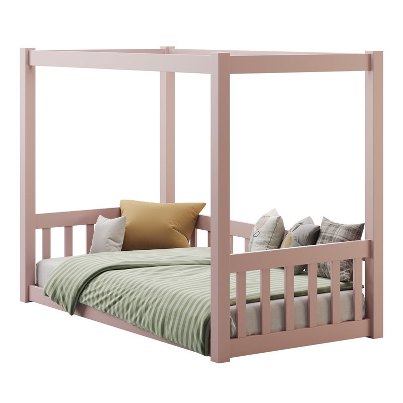 Floor Bed with Fence Image 7