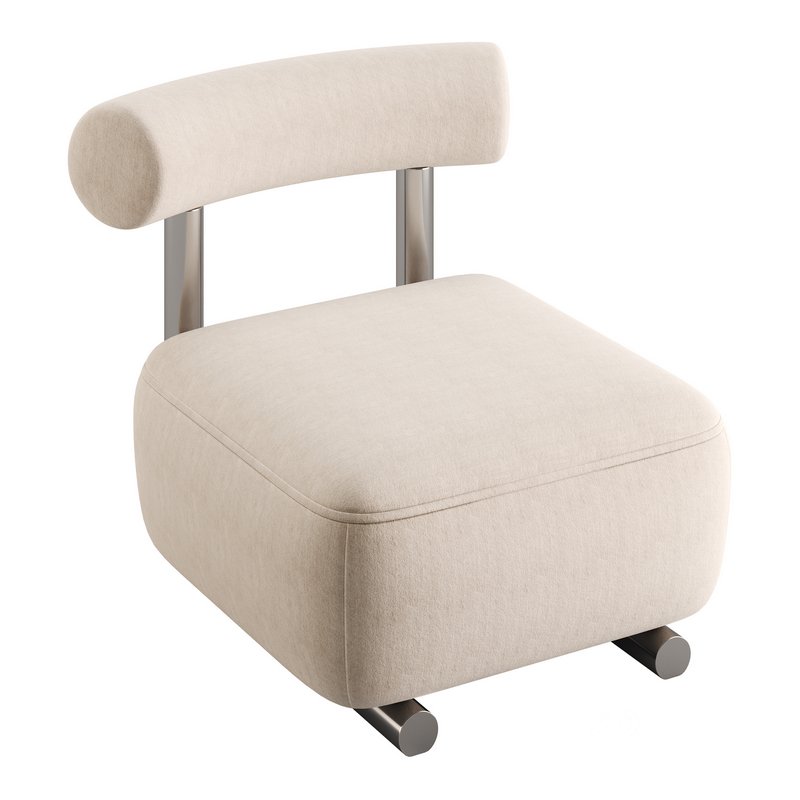 Modish Solid Color Foam Side Chair Image 10