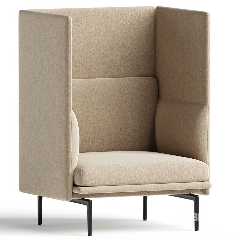 Outline Highback 1Seater Sofa Image 2