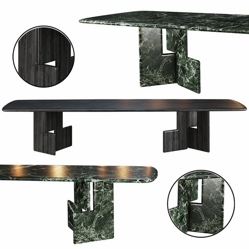 Nico Square dining table by minotti