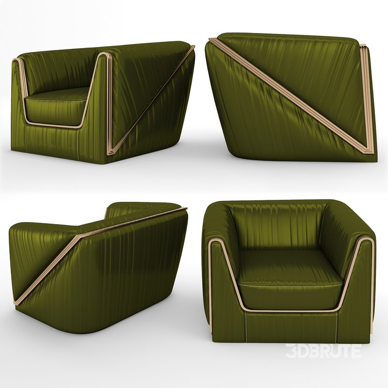 Vega Arm Chair Green Image 4