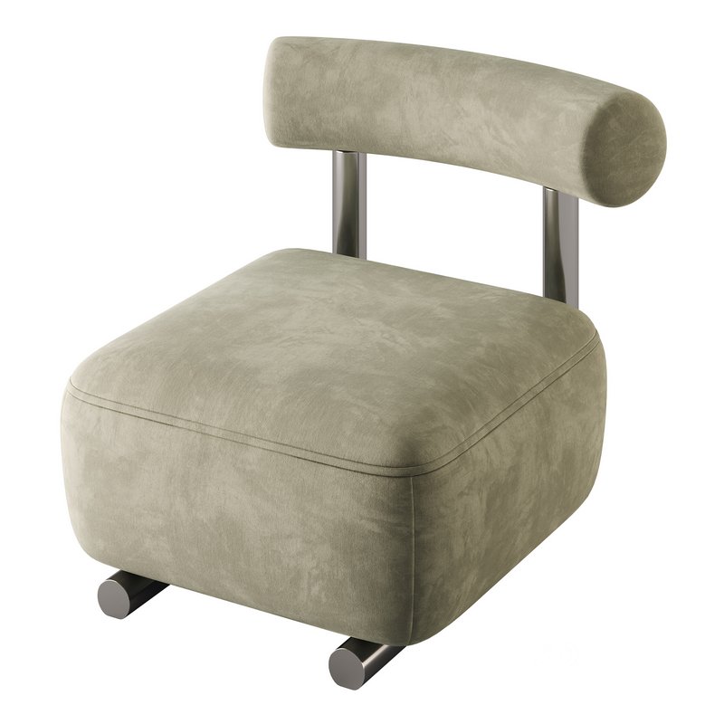 Modish Solid Color Foam Side Chair Image 7