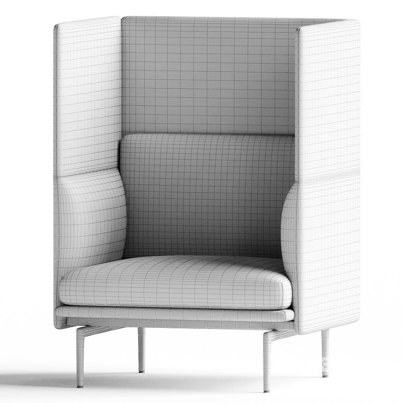 Outline Highback 1Seater Sofa Image 3