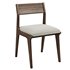 Lakin Teak Wood Dining Side Chair - Thumbnail 4