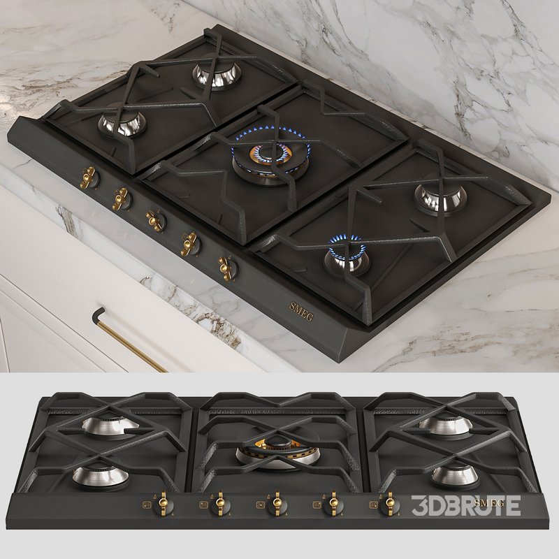 Kitchen smeg black Image 3