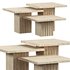 Atlas Travertine Coffee Table - Thumbnail 1
