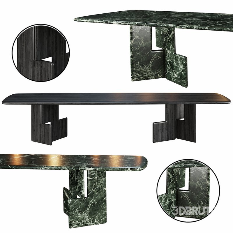 Nico Square dining table by minotti Image 5