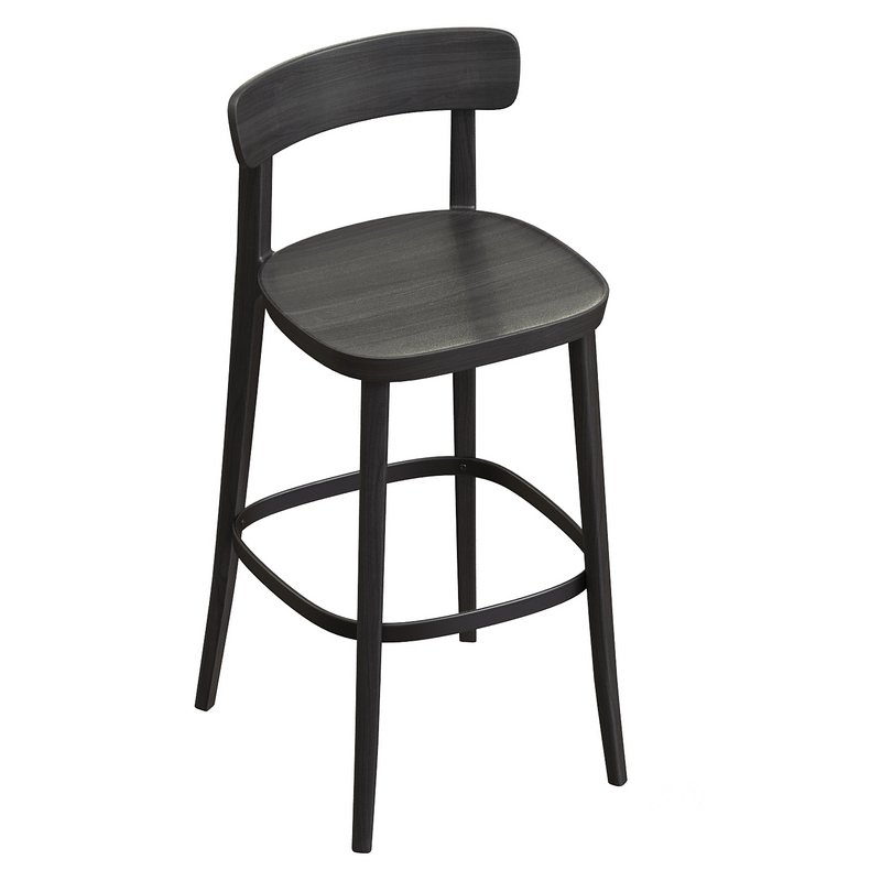 Josue 75cm Wooden Bar Stool Image 4