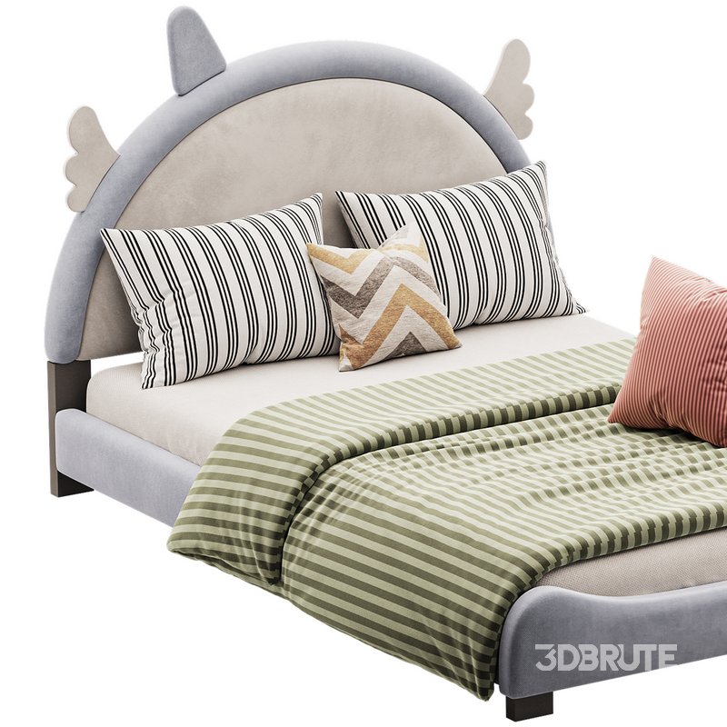 Full Size PU Leather Upholstered Princess Bed Image 10