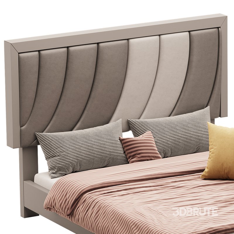 Boyd Sleep Bree Upholstered Faux Leather Platform Bed Image 12