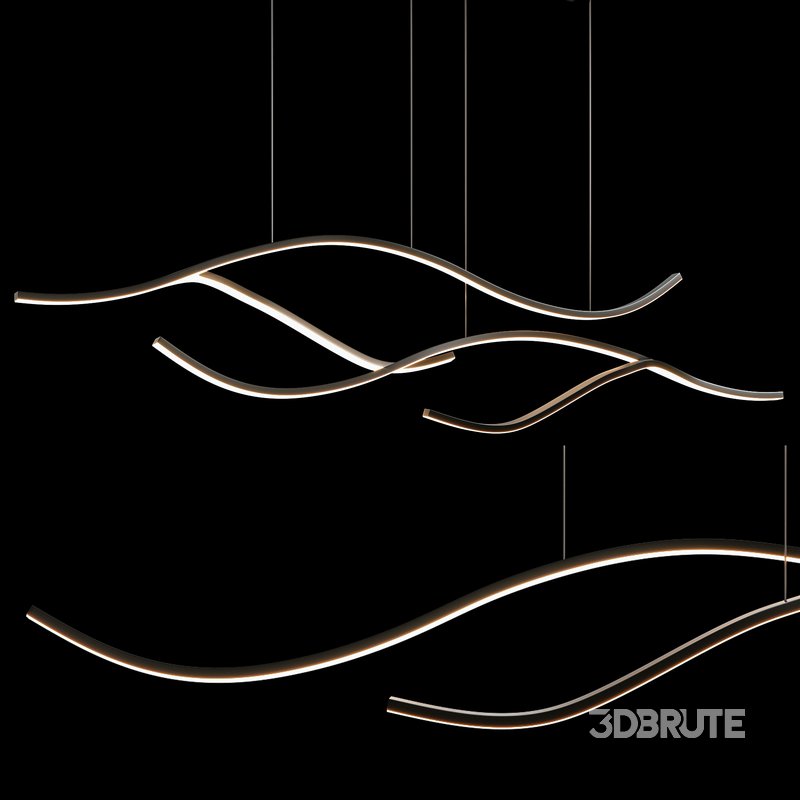 Louise Modern Wave Pendant Light Image 3