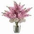 Elegant Pink White Lilac Flower in Glass Vases - Thumbnail 1