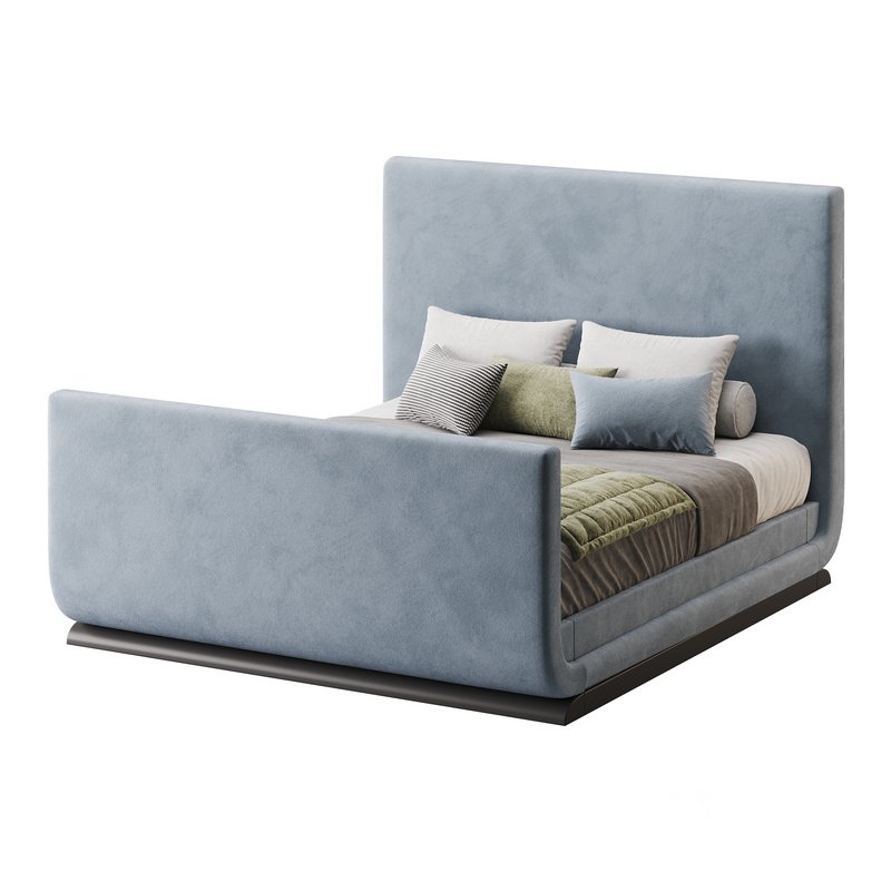 Double bed with upholstered headboard Image 7