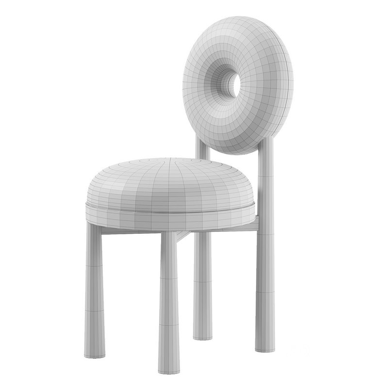 Luxury Nordic Lamb Wool Leisure Chair Leisure Chair Solid wood Dining Chair For Waiting Dining Room Restaurant Image 5