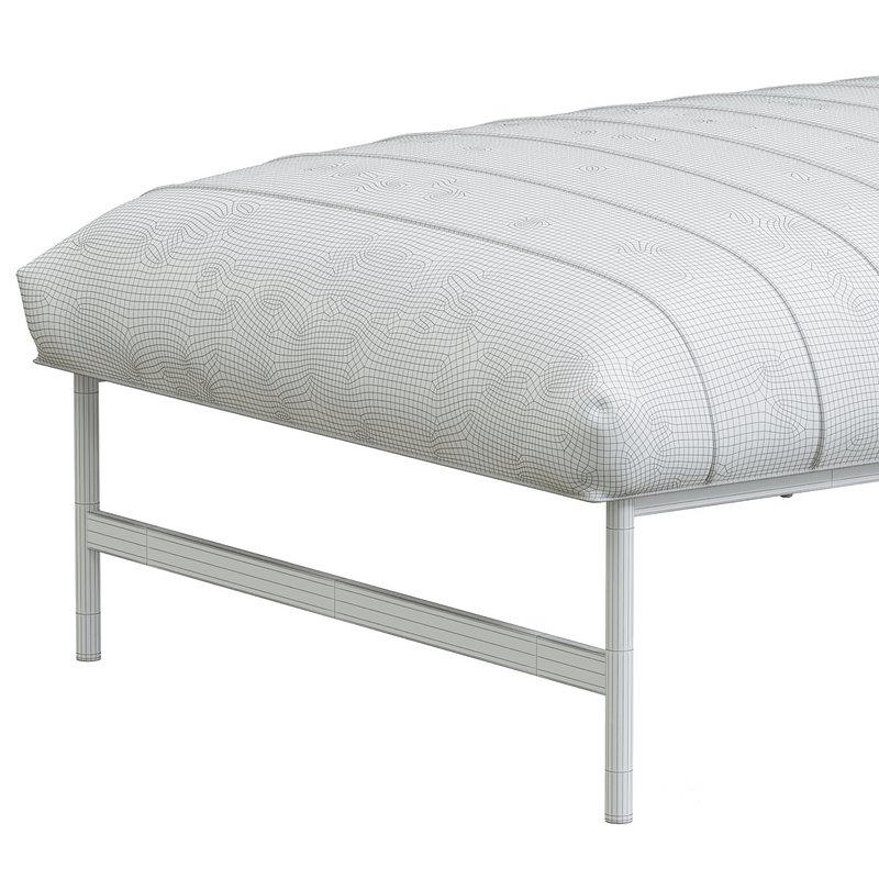 Antwerp Leather Bench Image 4