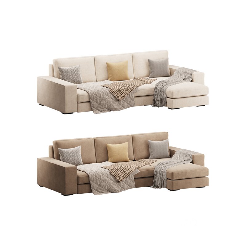 Sofa with chaise Image 1