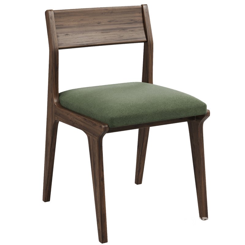 Lakin Teak Wood Dining Side Chair Image 5